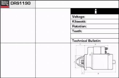 Remy DRS1190 - Starter www.molydon.hr