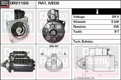 Remy DRS1160 - Starter www.molydon.hr