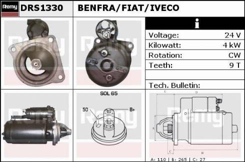 Remy DRS1330X - Starter www.molydon.hr