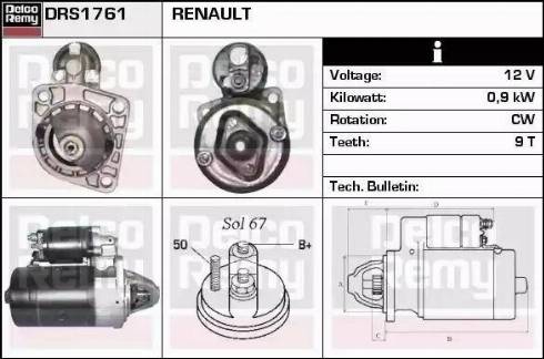 Remy DRS1761 - Starter www.molydon.hr