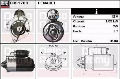 Remy DRS1780 - Starter www.molydon.hr