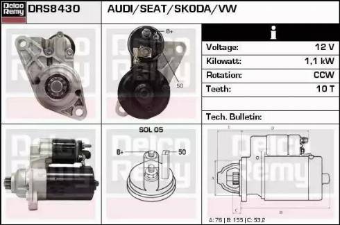 Remy DRS8430 - Starter www.molydon.hr