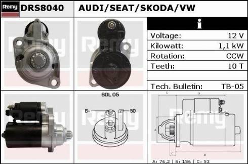 Remy DRS8040X - Starter www.molydon.hr