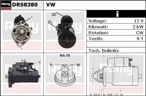 Remy DRS8380X - Starter www.molydon.hr