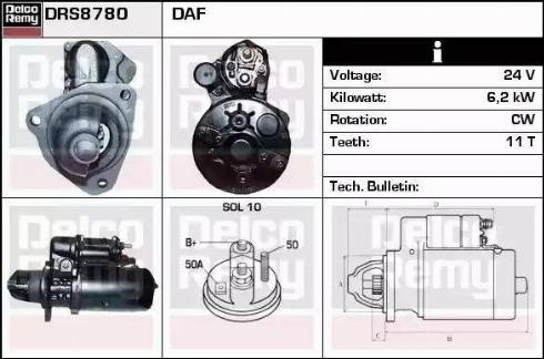 Remy DRS8780 - Starter www.molydon.hr