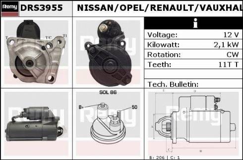 Remy DRS3955X - Starter www.molydon.hr