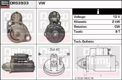 Remy DRS3933 - Starter www.molydon.hr