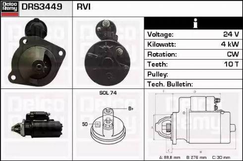 Remy DRS3449 - Starter www.molydon.hr