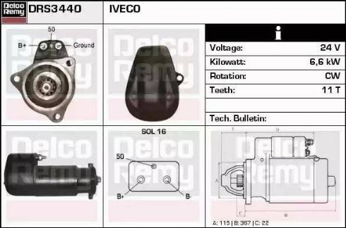 Remy DRS3440 - Starter www.molydon.hr