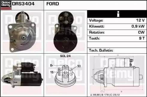 Remy DRS3404 - Starter www.molydon.hr