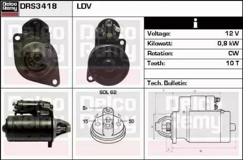 Remy DRS3418 - Starter www.molydon.hr