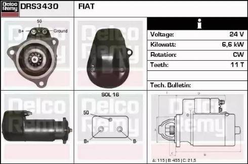 Remy DRS3430 - Starter www.molydon.hr