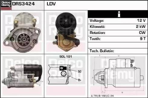 Remy DRS3424 - Starter www.molydon.hr