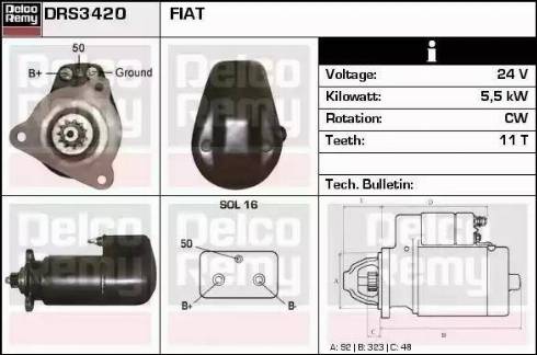 Remy DRS3420 - Starter www.molydon.hr