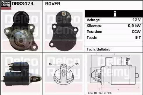 Remy DRS3474 - Starter www.molydon.hr