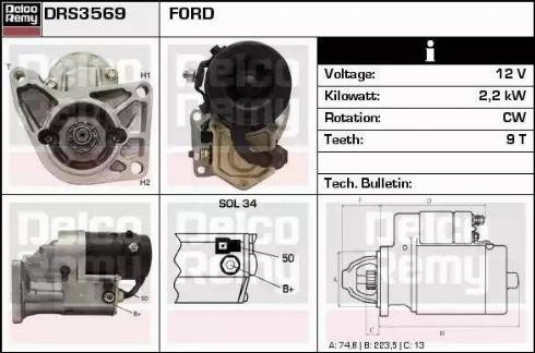 Remy DRS3569 - Starter www.molydon.hr