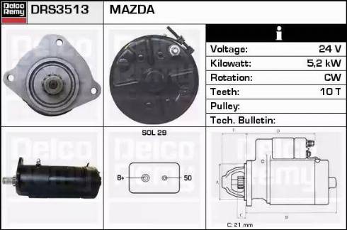 Remy DRS3513 - Starter www.molydon.hr