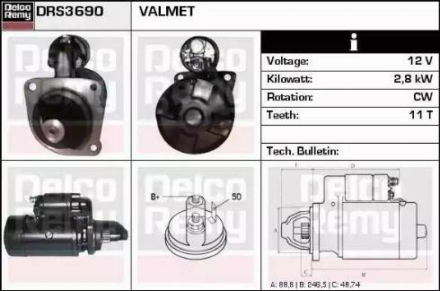 Remy DRS3690 - Starter www.molydon.hr