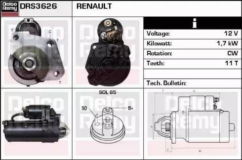 Remy DRS3626 - Starter www.molydon.hr