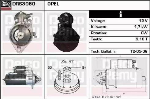 Remy DRS3080 - Starter www.molydon.hr