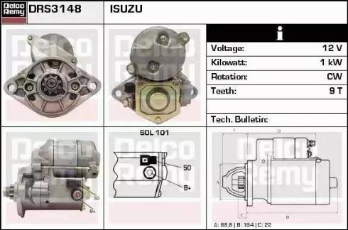 Remy DRS3148 - Starter www.molydon.hr