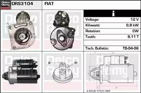 Remy DRS3104 - Starter www.molydon.hr