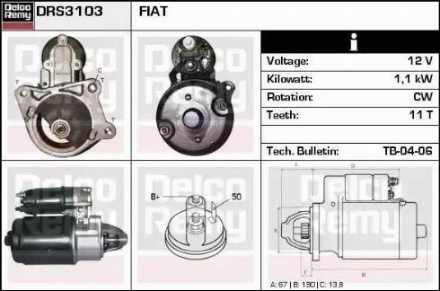 Remy DRS3103 - Starter www.molydon.hr