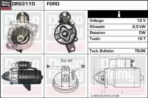 Remy DRS3110 - Starter www.molydon.hr