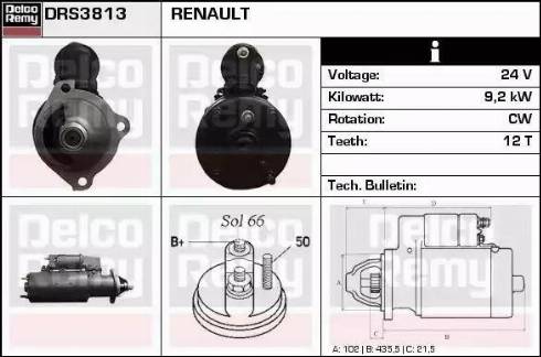 Remy DRS3813 - Starter www.molydon.hr