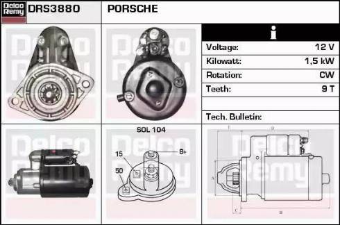 Remy DRS3880 - Starter www.molydon.hr
