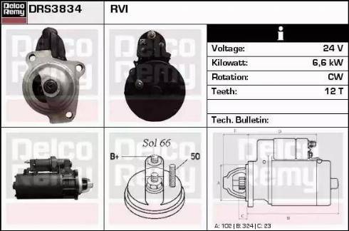 Remy DRS3834 - Starter www.molydon.hr