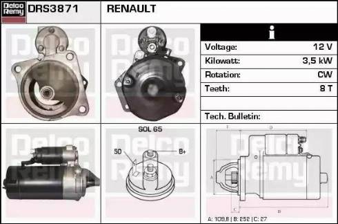 Remy DRS3871 - Starter www.molydon.hr