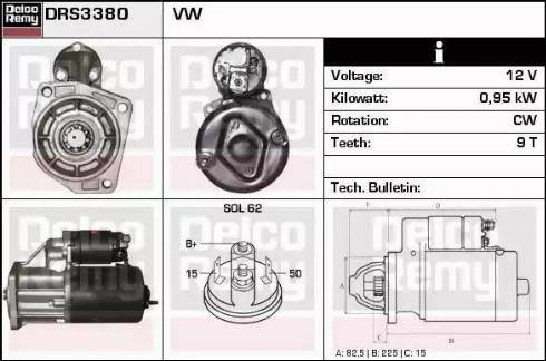 Remy DRS3380 - Starter www.molydon.hr