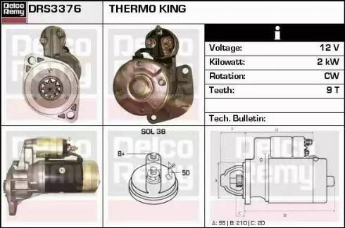 Remy DRS3376 - Starter www.molydon.hr