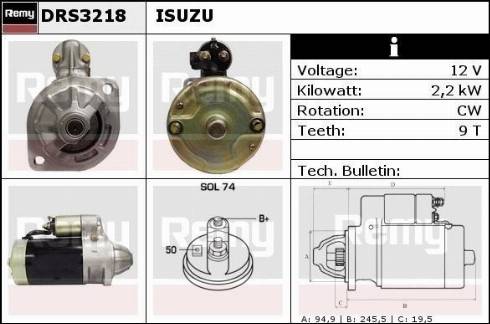 Remy DRS3218 - Starter www.molydon.hr