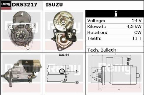 Remy DRS3217N - Starter www.molydon.hr