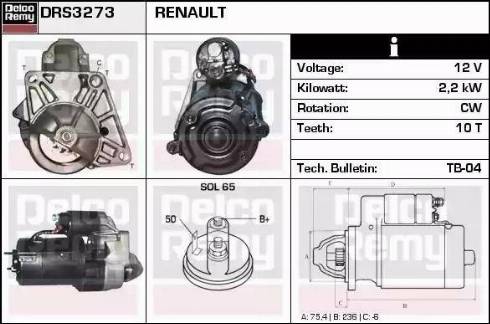 Remy DRS3273 - Starter www.molydon.hr