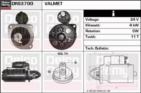 Remy DRS3700 - Starter www.molydon.hr