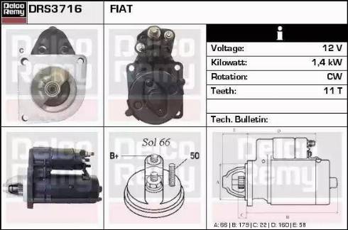 Remy DRS3716 - Starter www.molydon.hr