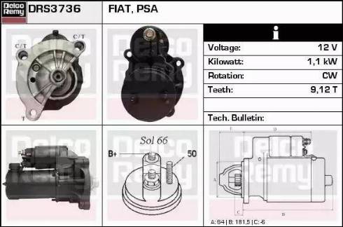 Remy DRS3736 - Starter www.molydon.hr