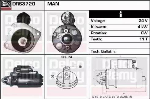 Remy DRS3720 - Starter www.molydon.hr