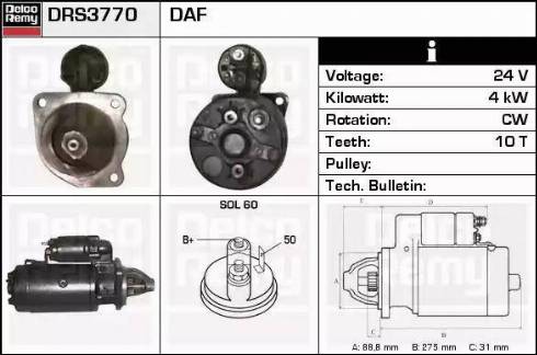 Remy DRS3770 - Starter www.molydon.hr