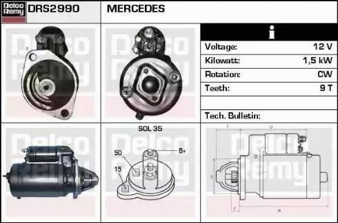 Remy DRS2990 - Starter www.molydon.hr