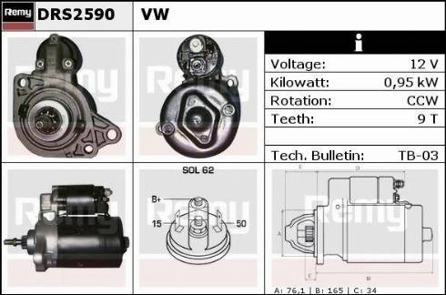 Remy DRS2590X - Starter www.molydon.hr