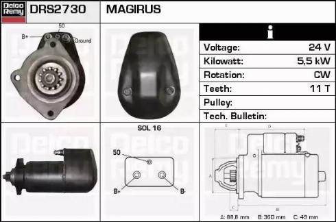 Remy DRS2730 - Starter www.molydon.hr