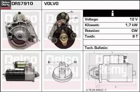 Remy DRS7910 - Starter www.molydon.hr