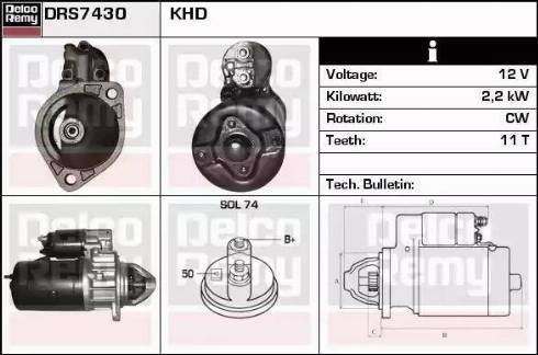 Remy DRS7430 - Starter www.molydon.hr