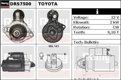 Remy DRS7500X - Starter www.molydon.hr