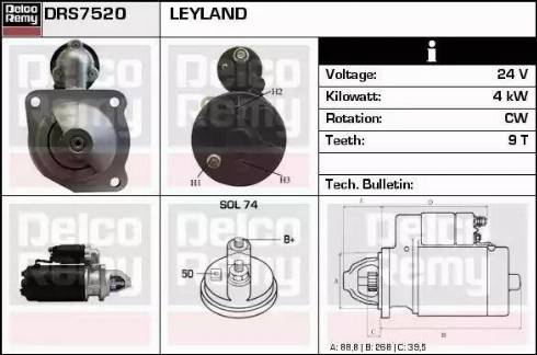 Remy DRS7520 - Starter www.molydon.hr