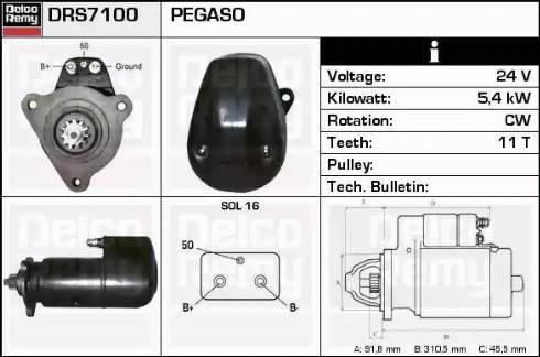 Remy DRS7100 - Starter www.molydon.hr